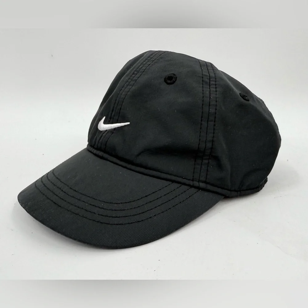 Nike Infant Toddler Hat Baseball Cap Adjustable Strap Back Black Sports Dri-fit